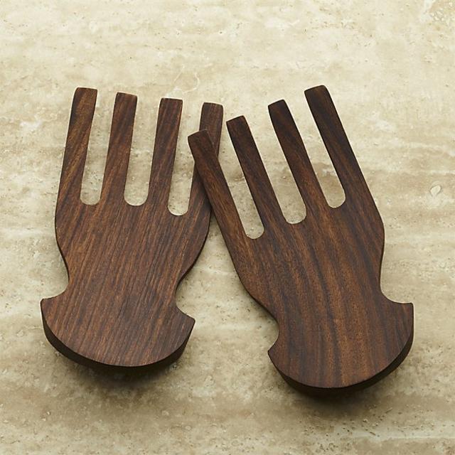Shesham Wood Salad Hands