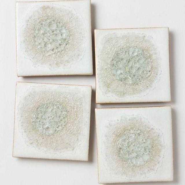 Geode Crackle Coaster Set of 4