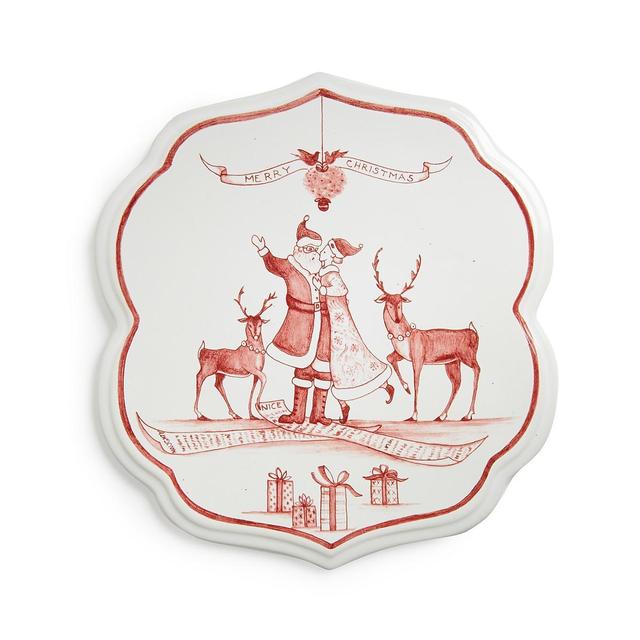 Juliska Winter Frolic Under the Mistletoe Ruby Trivet