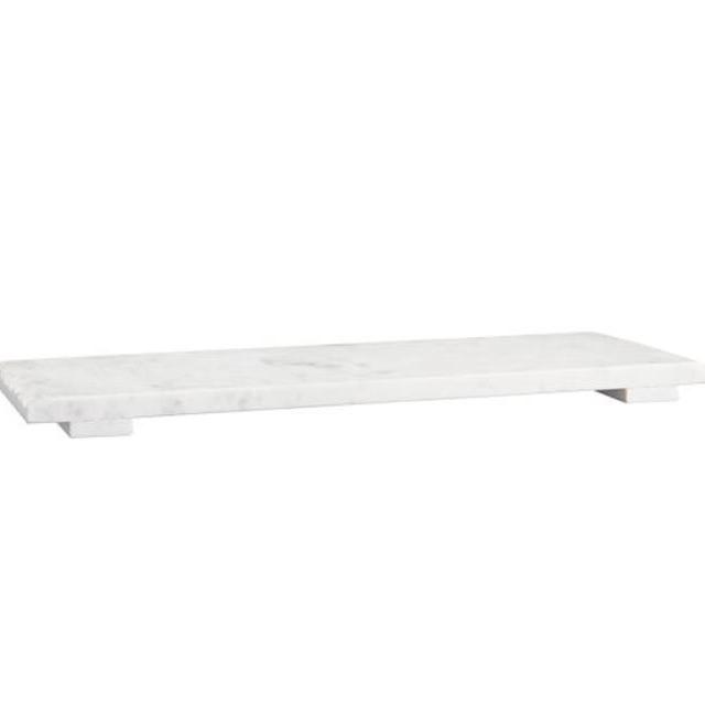 Pottery Barn Raw Edge Marble Cheese Board - Skinny Long