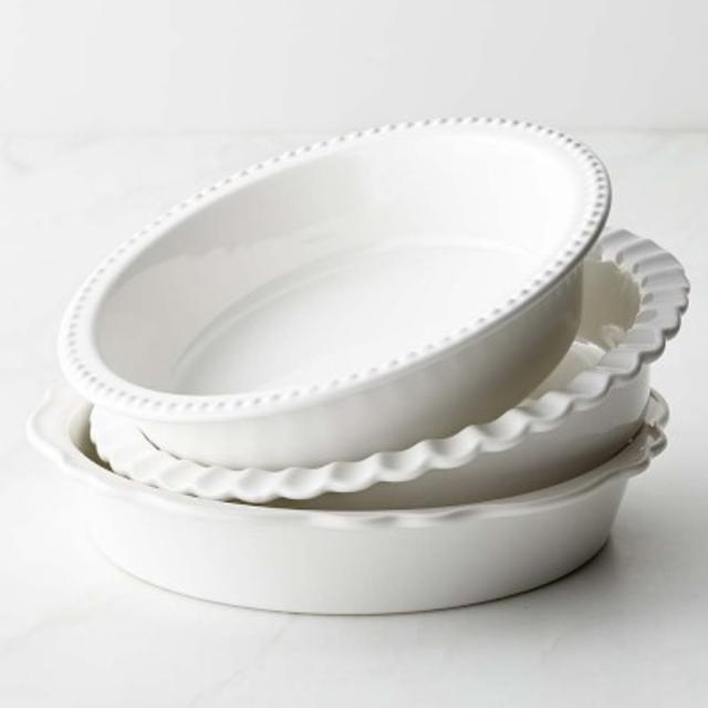 Williams-Sonoma Stoneware Pie Dish, Set of 3