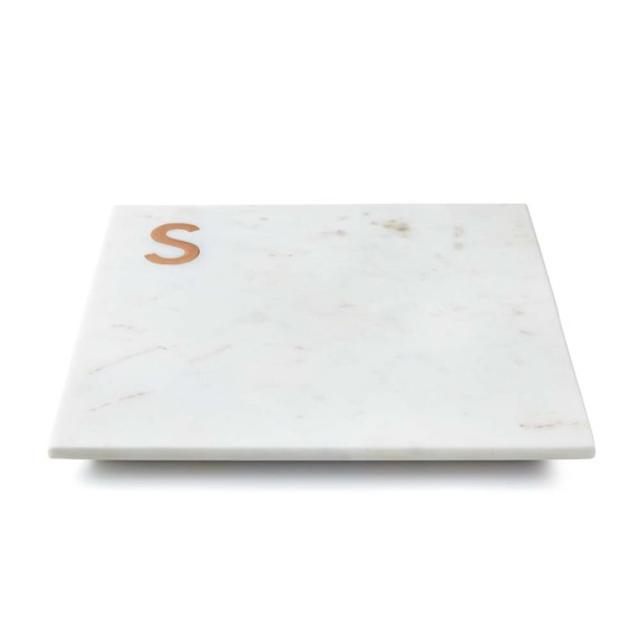 Williams Sonoma Marble & Copper Monogram Boards