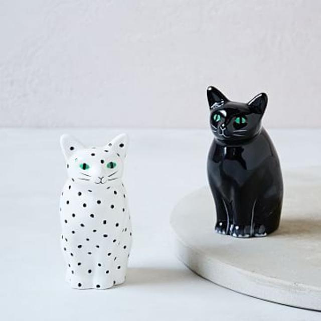 West Elm Cat Salt + Pepper Shaker Set