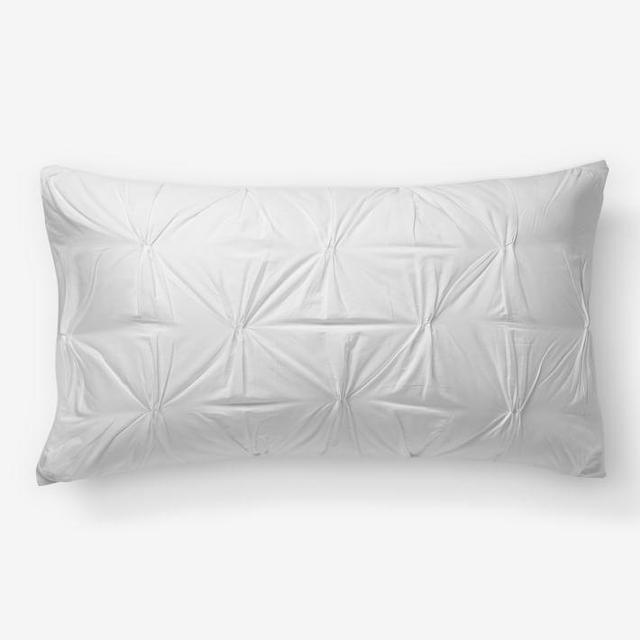 King Pillow Sham - West Elm Organic Cotton Pintuck