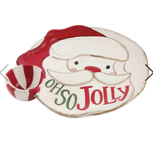 Farmhouse Santa Chip and Dip Set