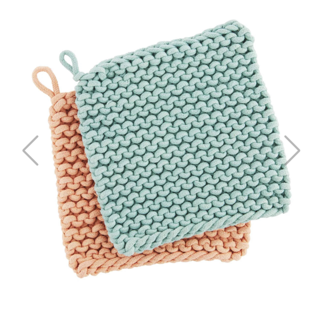 Bright Crochet Pot Holder Set