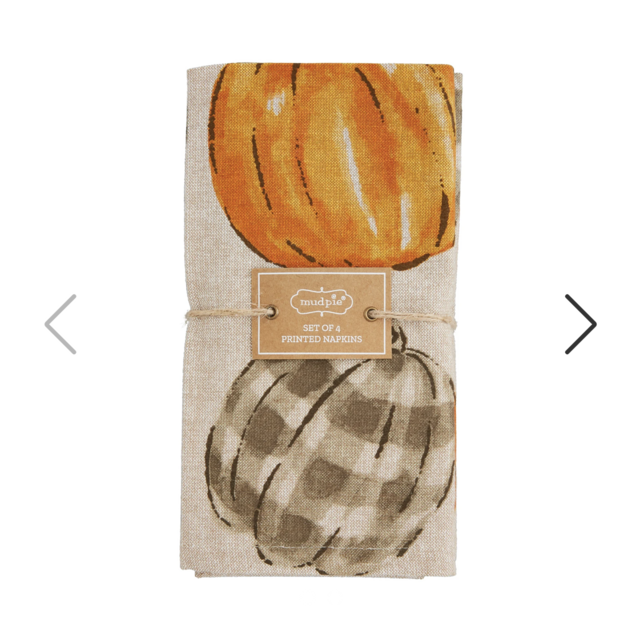 Pumpkin Napkin Set