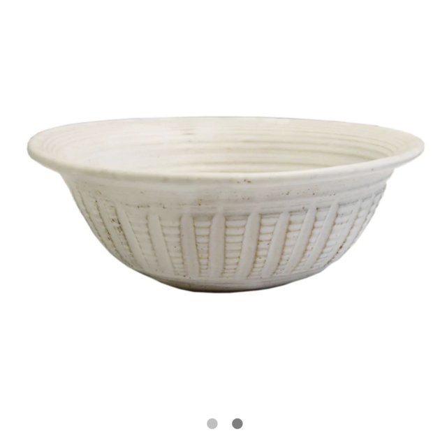 Small Potato Chip Bowl White