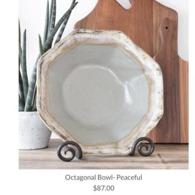 Octagonal Bowl- Peaceful