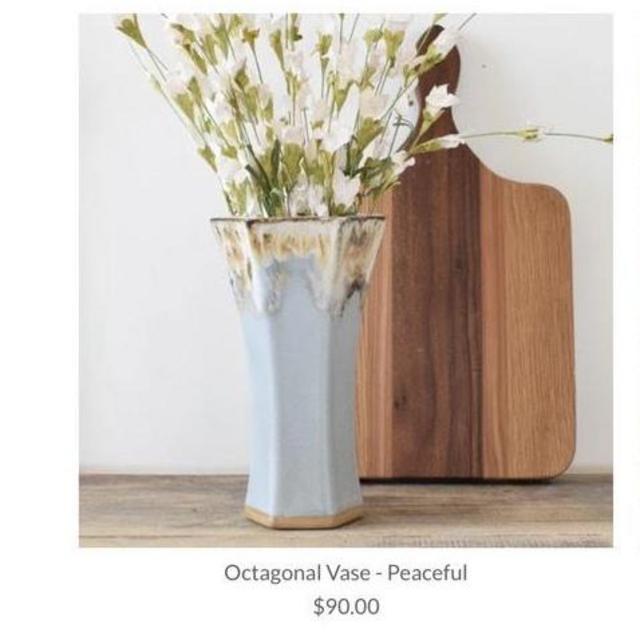 Octagonal Vase - Peaceful