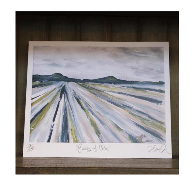 Haley Farris Fields of Color Print-Blue