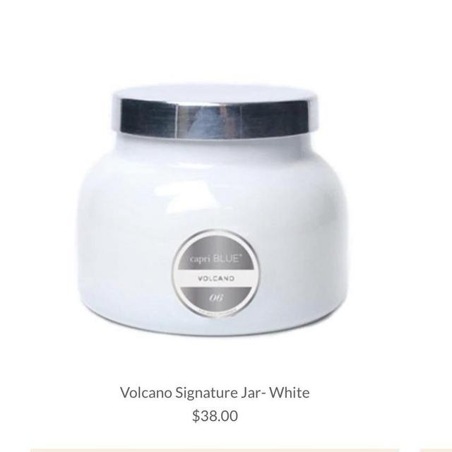 Volcano Signature Jar- White