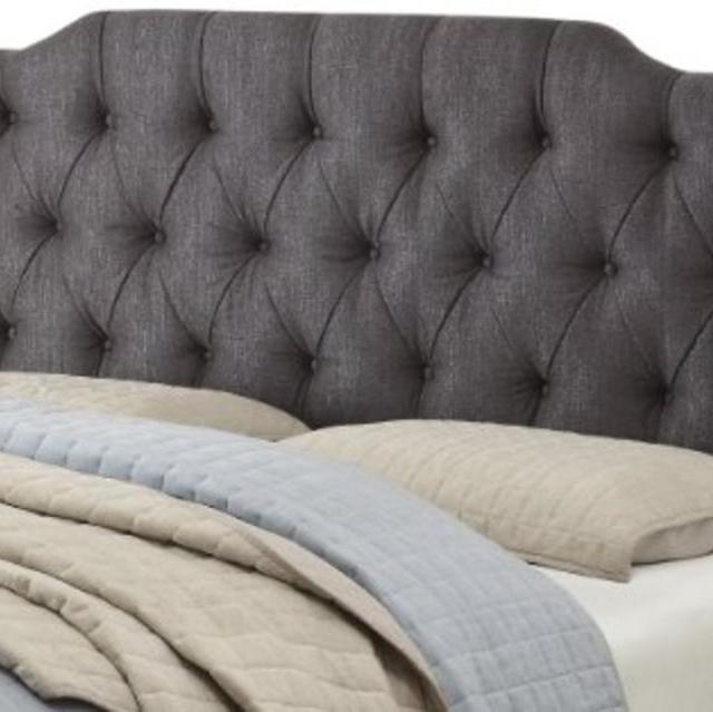 Pulaski Victoria Upholstered Head Board, King-California King, Tuxedo Anthracite