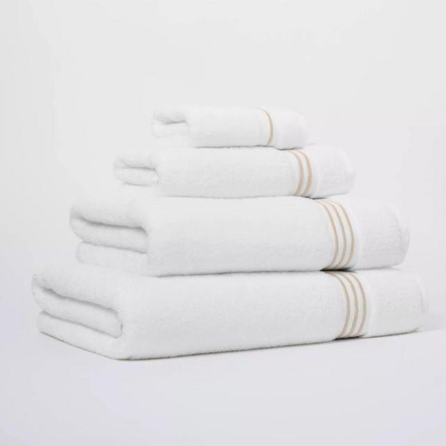 Spa Bath Towel - Threshold Signature™ (Taupe Stripe)