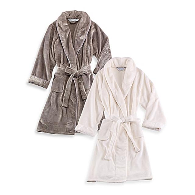 Grey Wamsutta® Small/Medium Plush Robe