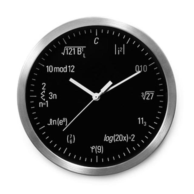 Equation Geek Clock