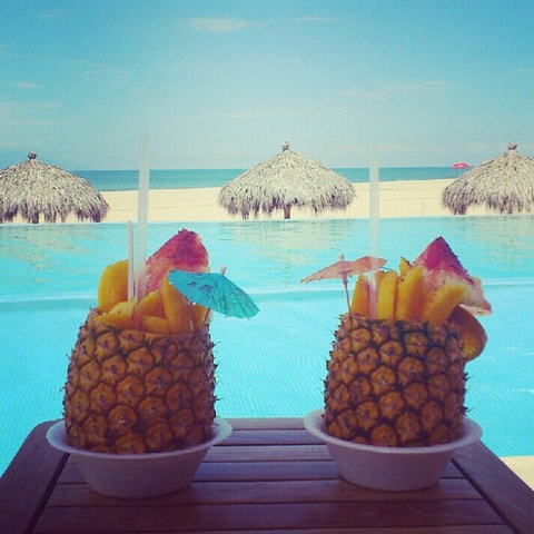 Drinks by the Pool