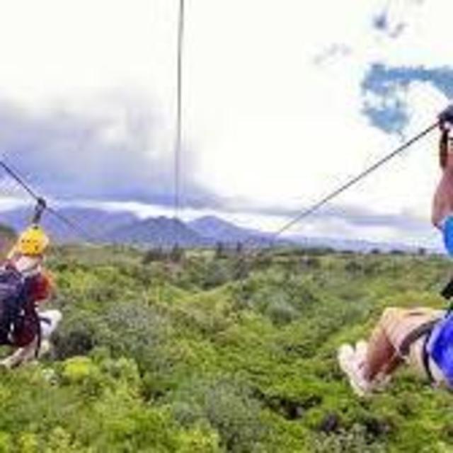 Ziplining through the jungles of Kauai