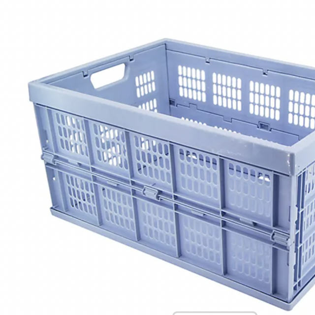 Simply Essential™ Large Collapsible Utility Crate in Zen Blue