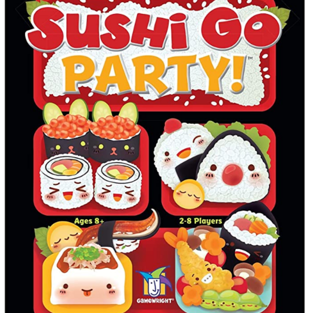 Gamewright Sushi Go Party! - The Deluxe Pick & Pass Card Game, Multicolored
