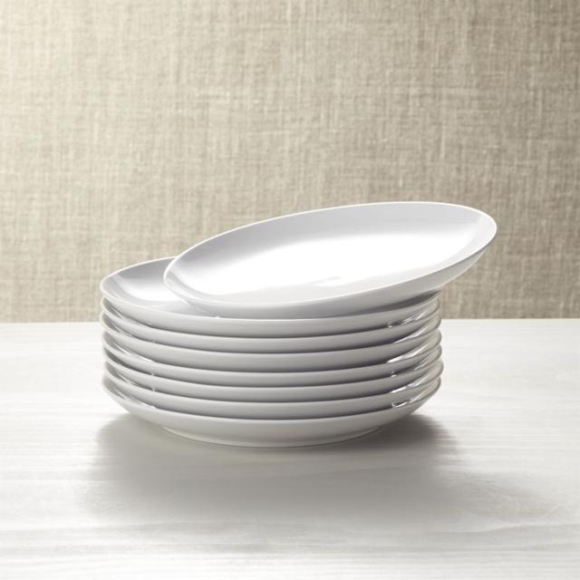 Set of 8 Essential Salad Plates (Crate and Barrel)