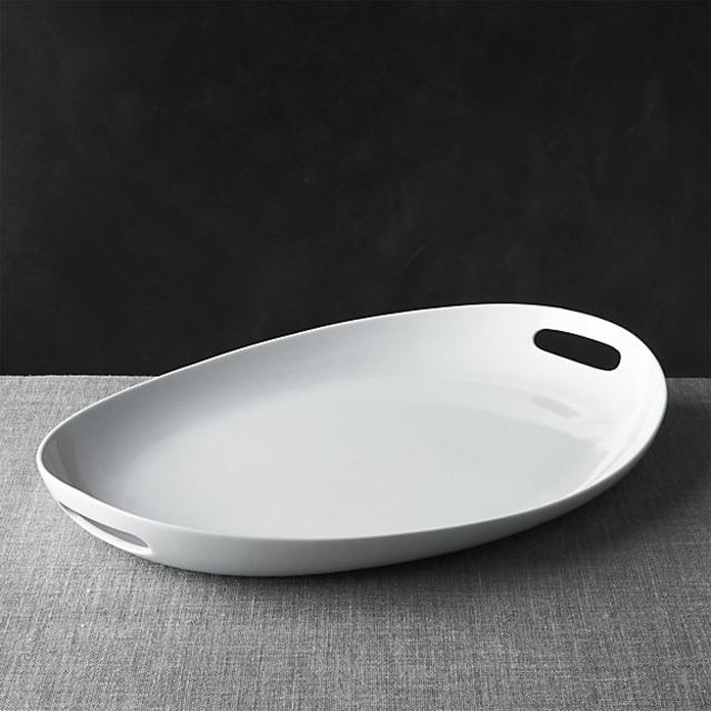 Oval Platter with Handles (Crate and Barrel)