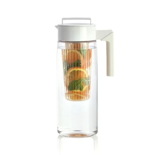 Airtight White 66oz Pitcher with Infuser
