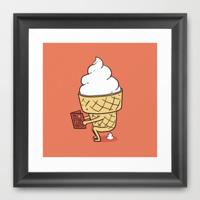 'Everyone Poops' Framed Art Print by Ilovedoodle
