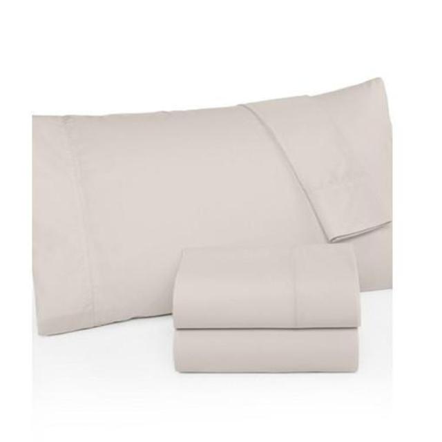Martha Stewart Collection 360 Thread Count Percale Standard Pillowcase Pair in Sand