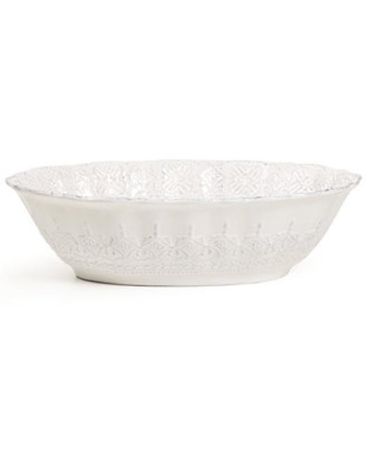 Maison Versailles Blanc Oval Serving Bowl