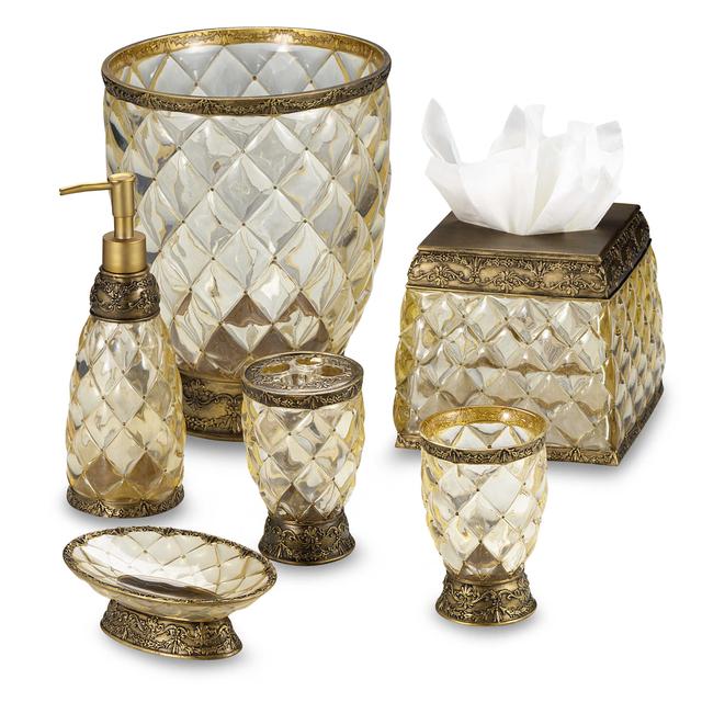 Crystal Bell Gold Lotion Dispenser