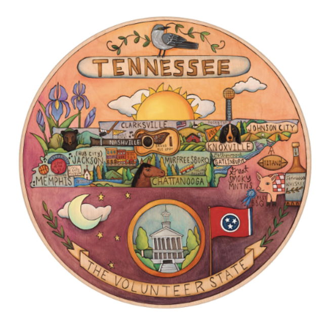 "Volunteer State" | Tennessee Lazy Susan