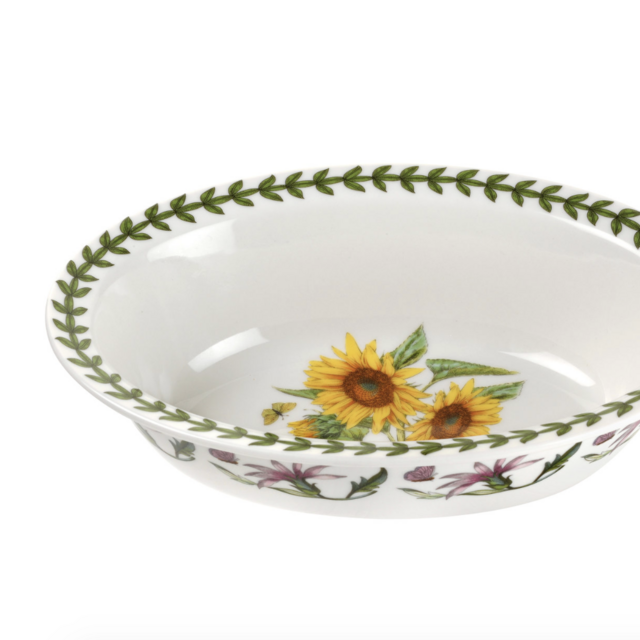 Botanic Garden 8 Inch Oval Pie Dish