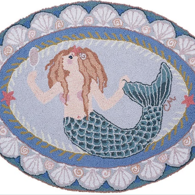 Mermaid Oval Rug
