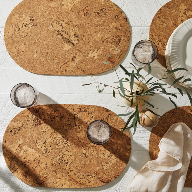 Portuguese Cork Collection Placemats (Set of 4, Oval)