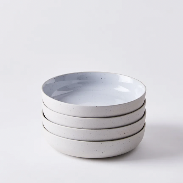 Sablo Ceramic Deep Plate Set (Cloud)