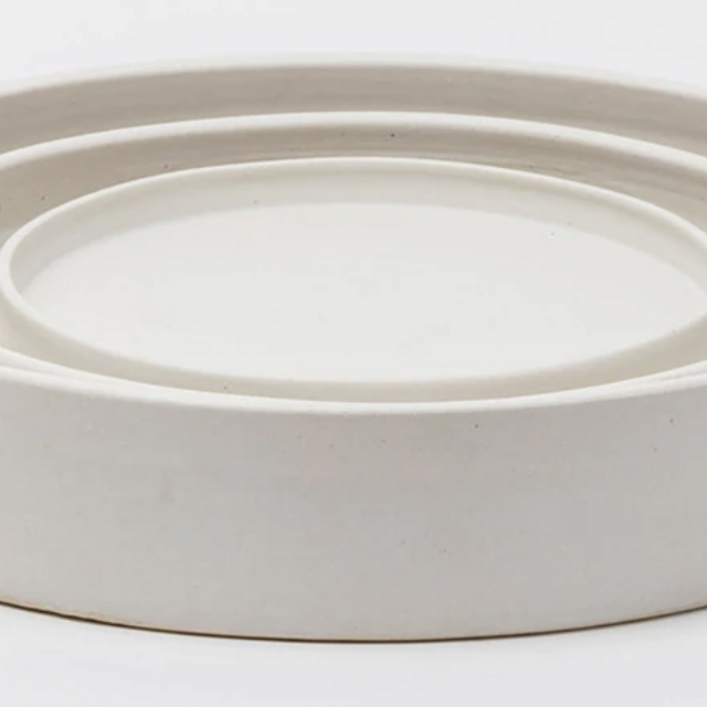 Coupe Tray Eggshell