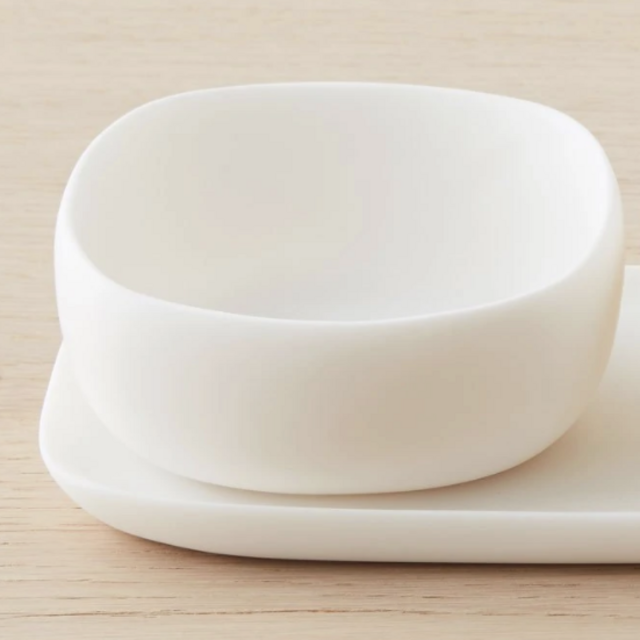 resin trio bowls white by tina frey