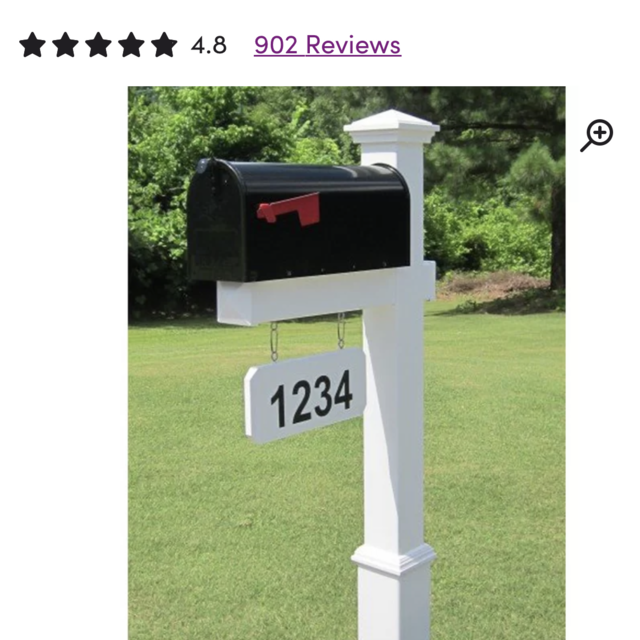 Post Mounted Mailbox
