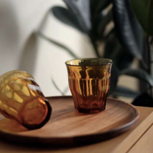 Duralex Picardie Amber Tumbler 8.75 oz Set of 6