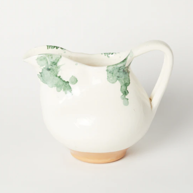 Green Splatter Pitcher