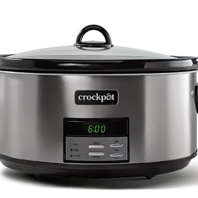 Crockpot™ 8 qt. Programmable Slow Cooker in Black Stainless