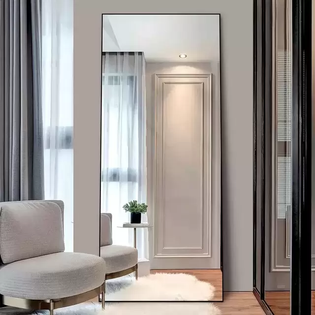 Full Length Floor Mirror Wood Frame