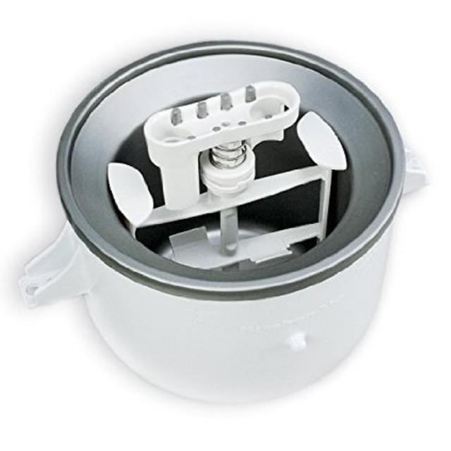 KitchenAid KICA0WH 2 Quart Ice Cream Maker Stand Mixer Attachment