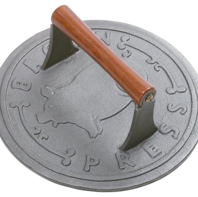 Norpro Cast Iron Round Bacon Grill Press
