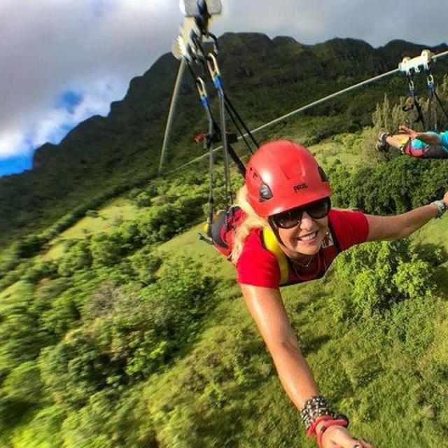 Jungle Zipline on Honeymoon