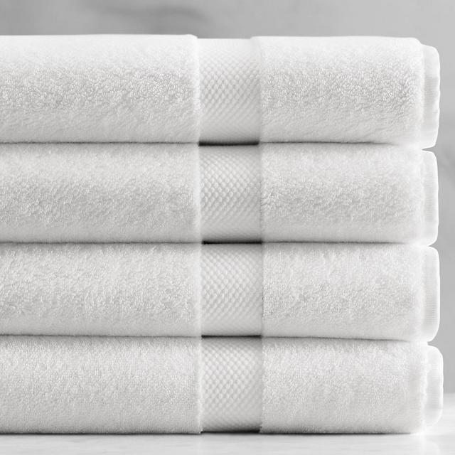 802-Gram Turkish Towel Collection—Bath Towel—White