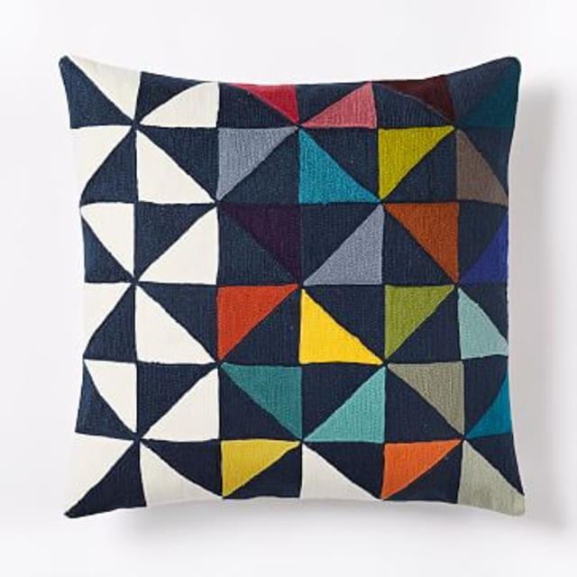 Wallace Sewell Multi Pinwheel Crewel Pillow Cover