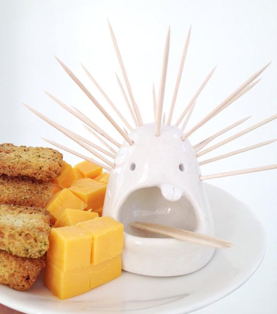 Toothpick Holder Monster Sculpture Ceramic Foodie Fun Unique Kitchen Ware Made To Order