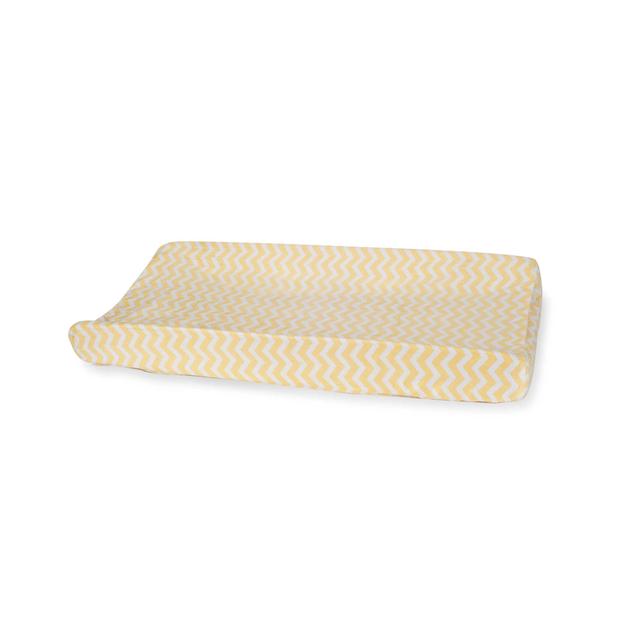 Carter's® Mix & Match Zigzag Velour Changing Pad Cover in Yellow